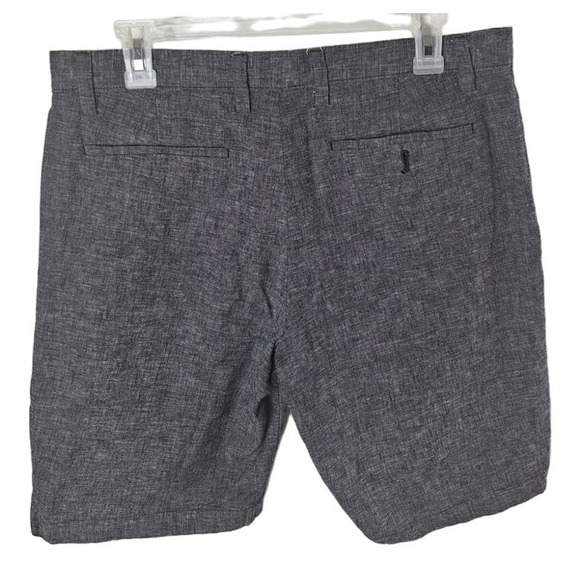 Banana Republic Men's 32 Gray Linen Blend Chino Coastal Beach Shorts, Inseam 10" - Picture 2 of 4